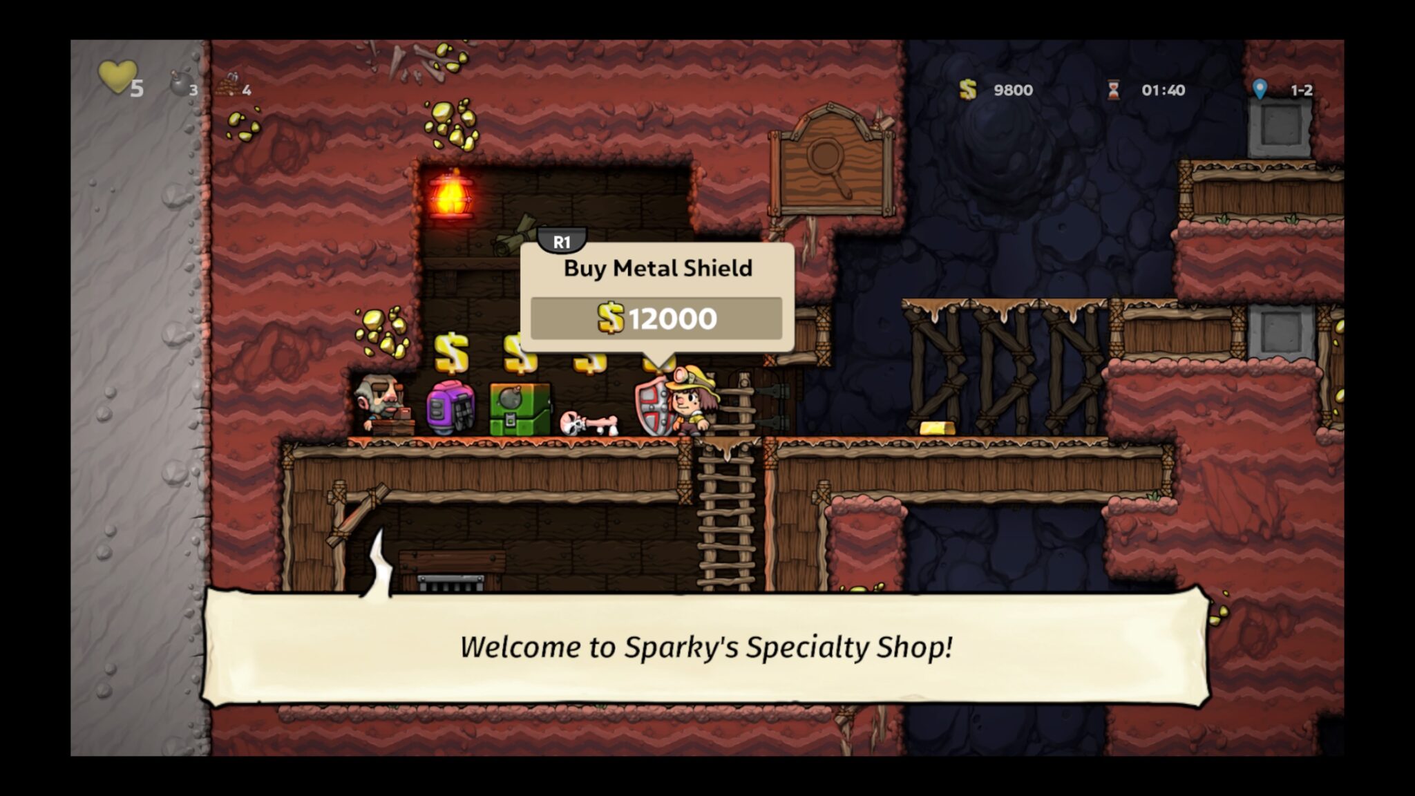 Spelunky 2 Use This Incredibly Easy Method To Take Out The Shopkeeper And Steal All His Stuff