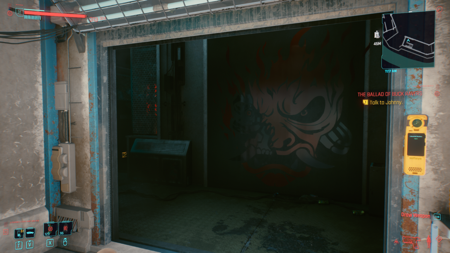 Cyberpunk 2077 kabuki market door code