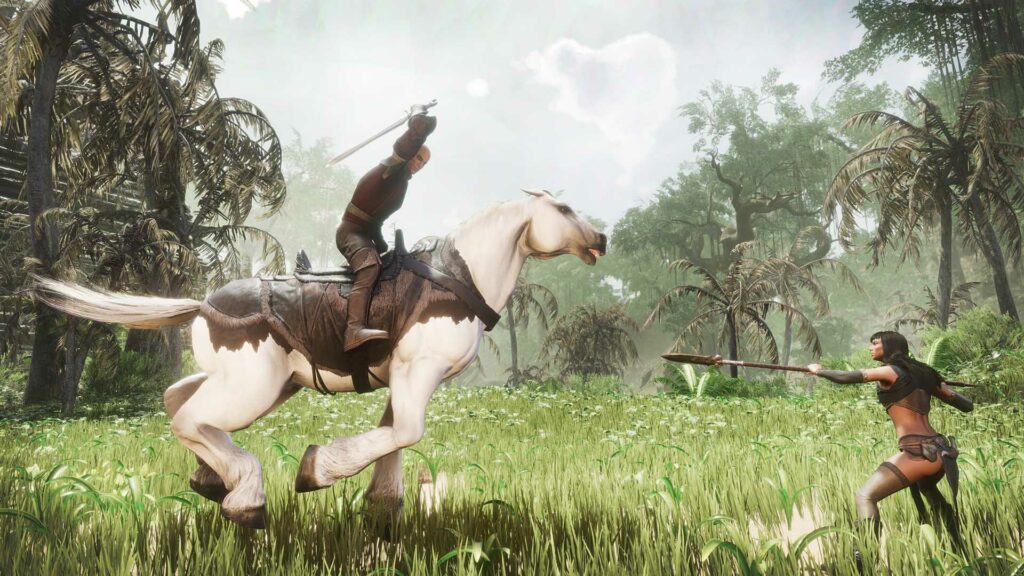 skyrim se first person horse