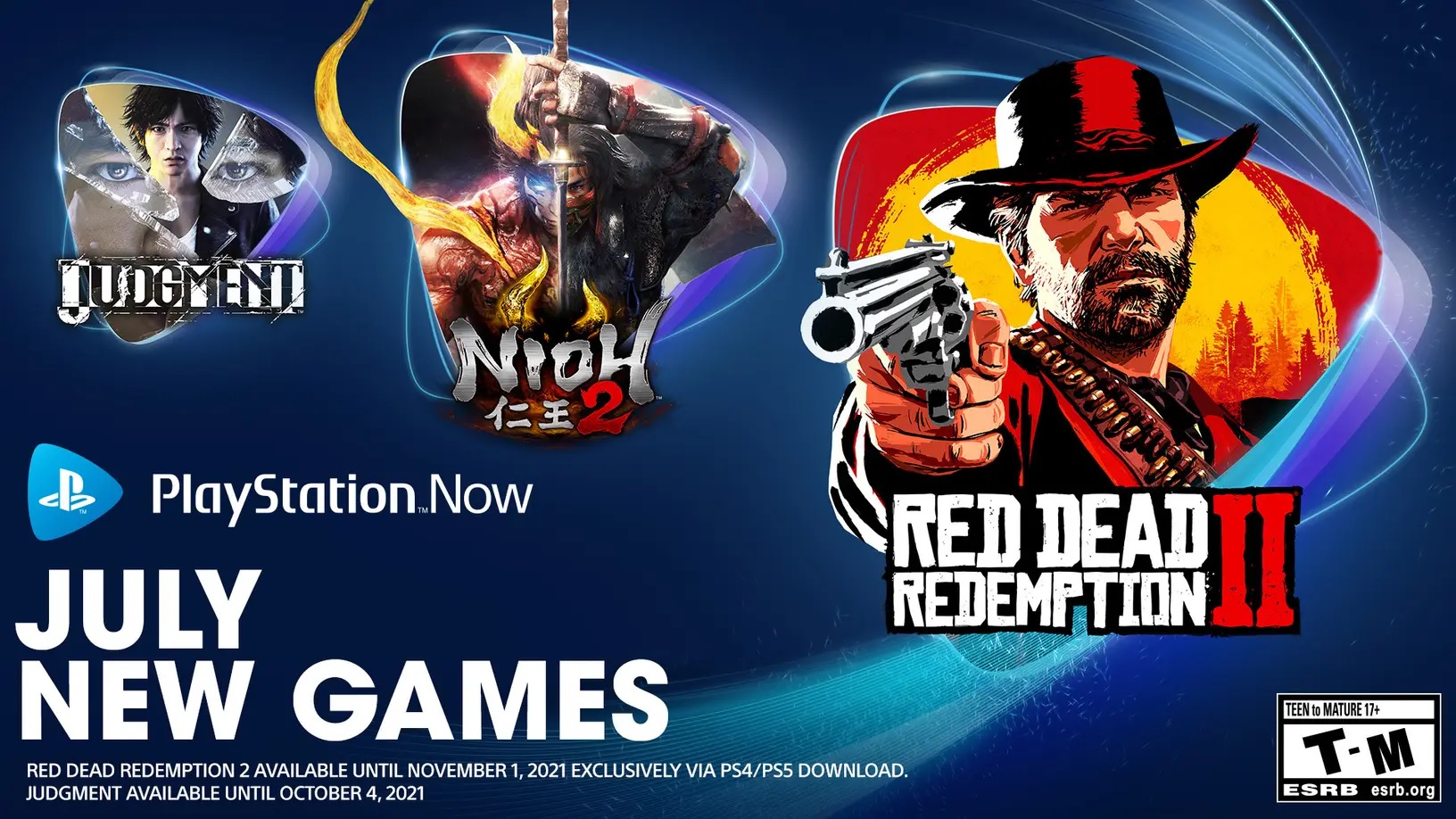 PlayStation Now adds Red Dead Redemption 2 and Judgement for July 2021 – Gameranx