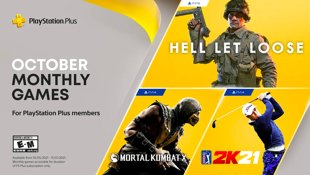 PlayStation Plus Titles For October Include Mortal Kombat X, Hell Let Loose – Gameranx