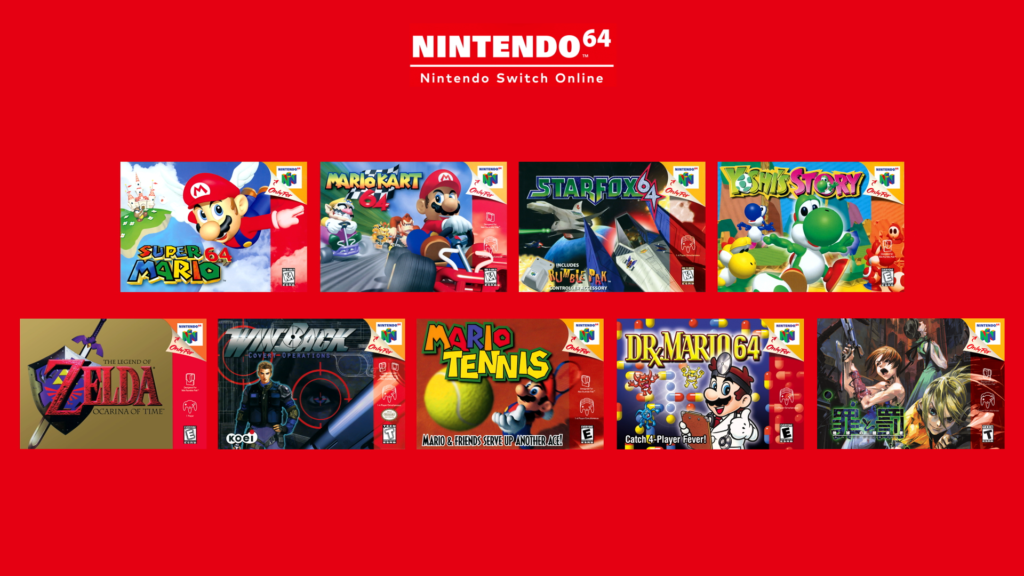 Nintendo Switch Online N64 games.