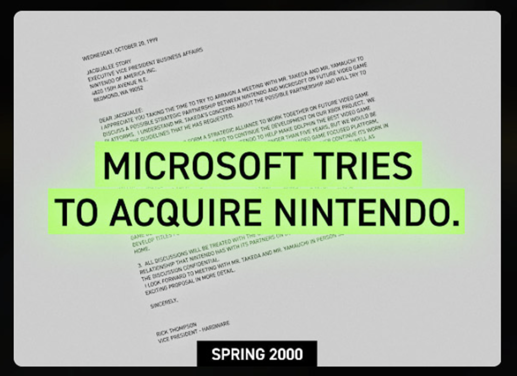 Microsoft Reveals Letter From When They Tried To Buy Nintendo Gameranx