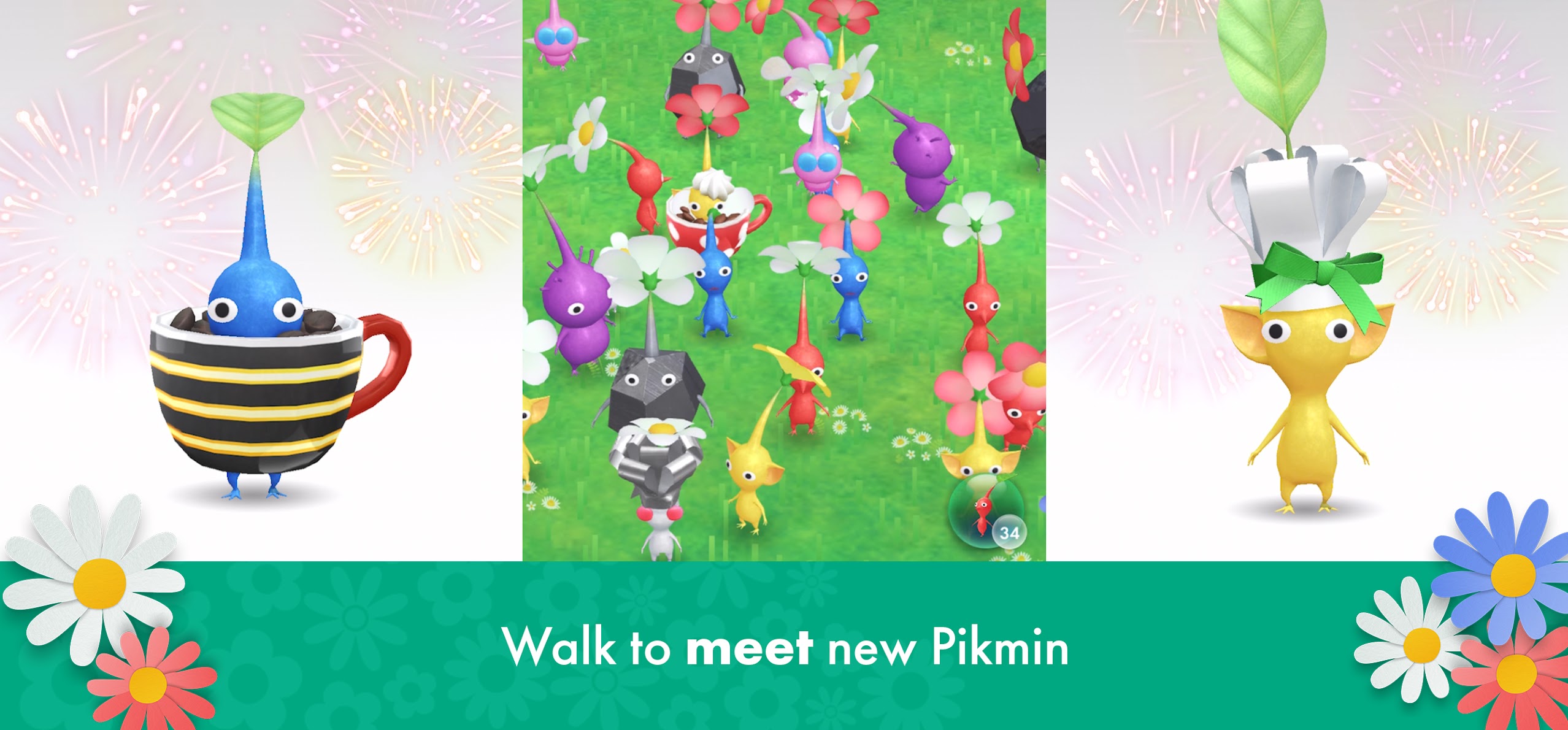 Celebratory events are on! Here's to 2 years of Pikmin Bloom!