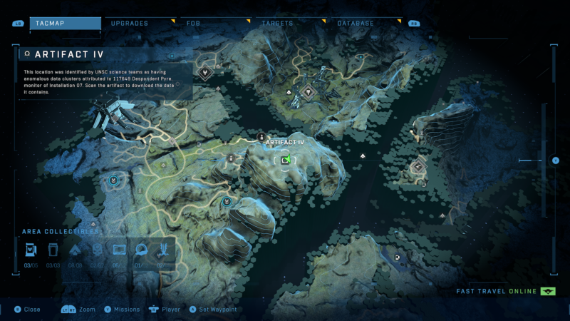 halo infinite forerunner artifact locations