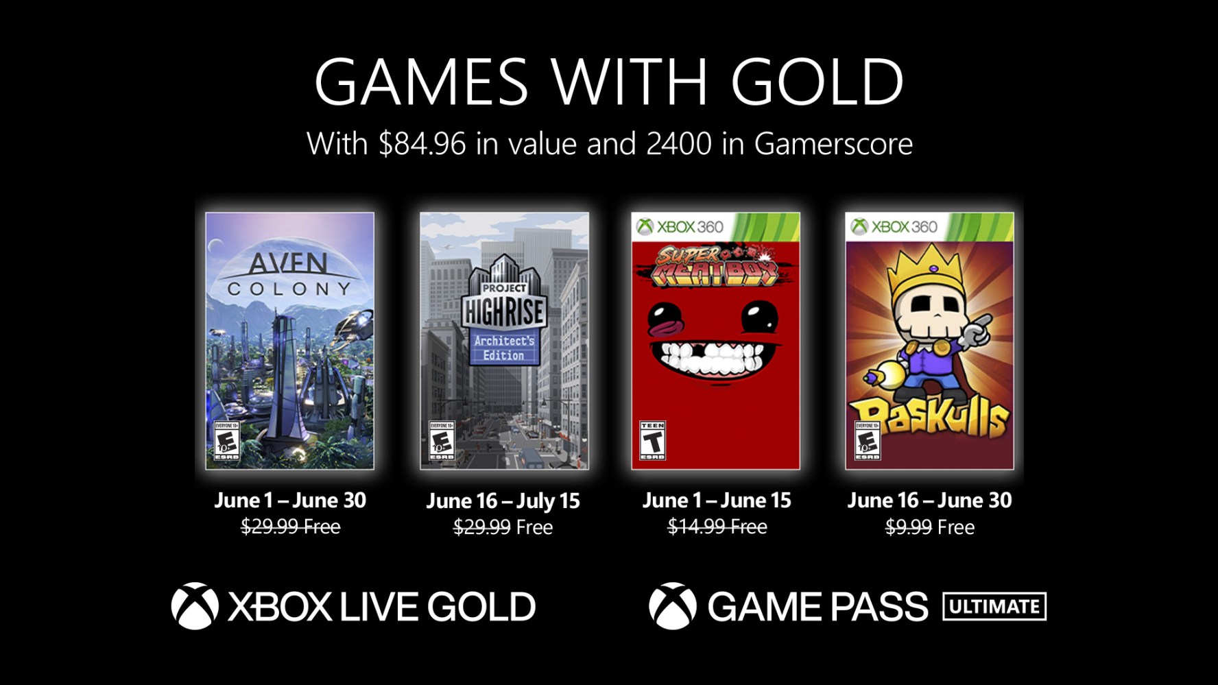 New Games with Gold for June 2020 - Xbox Wire