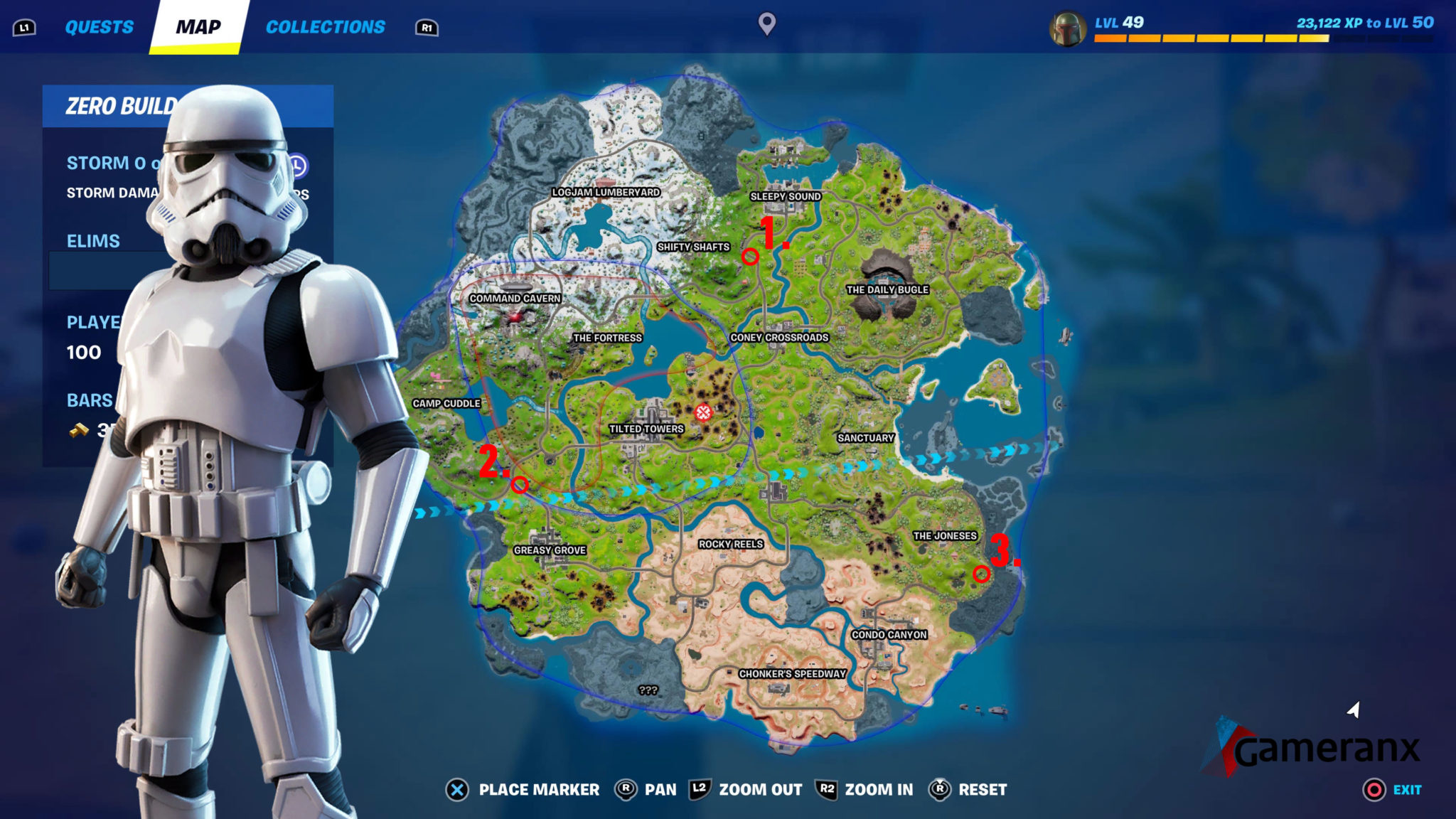 Fortnite Where to Find Stormtrooper Checkpoints Gameranx
