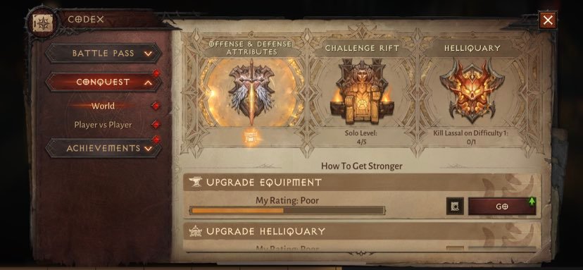 In the video game Diablo Immortal, the reward for completing a