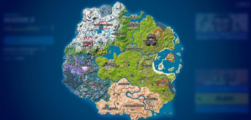 Fortnite Chapter 3: Season 3 exotic weapon locations