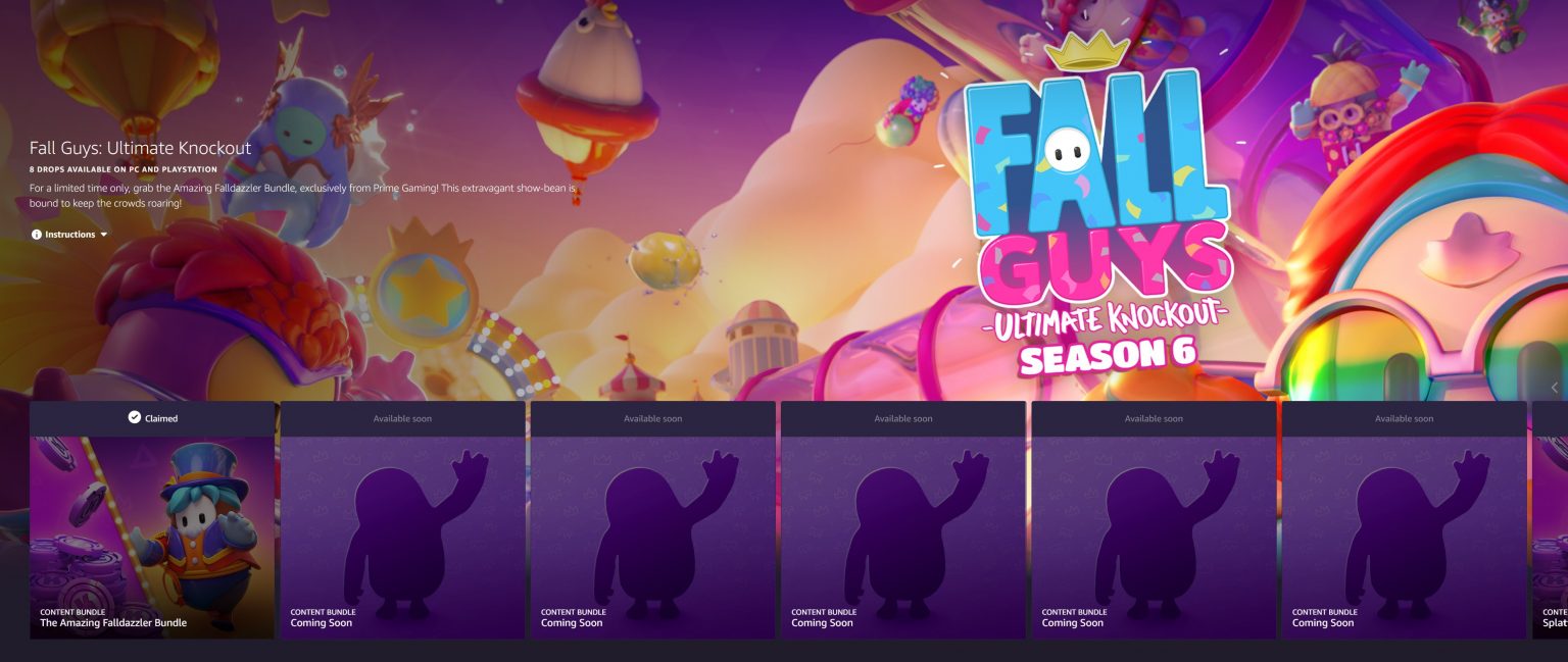 Fall Guys How to Get Free Rewards Using an Amazon Account Gameranx