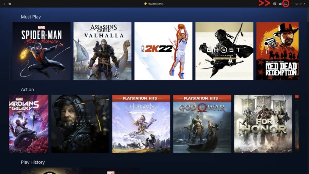 PC PlayStation Plus App