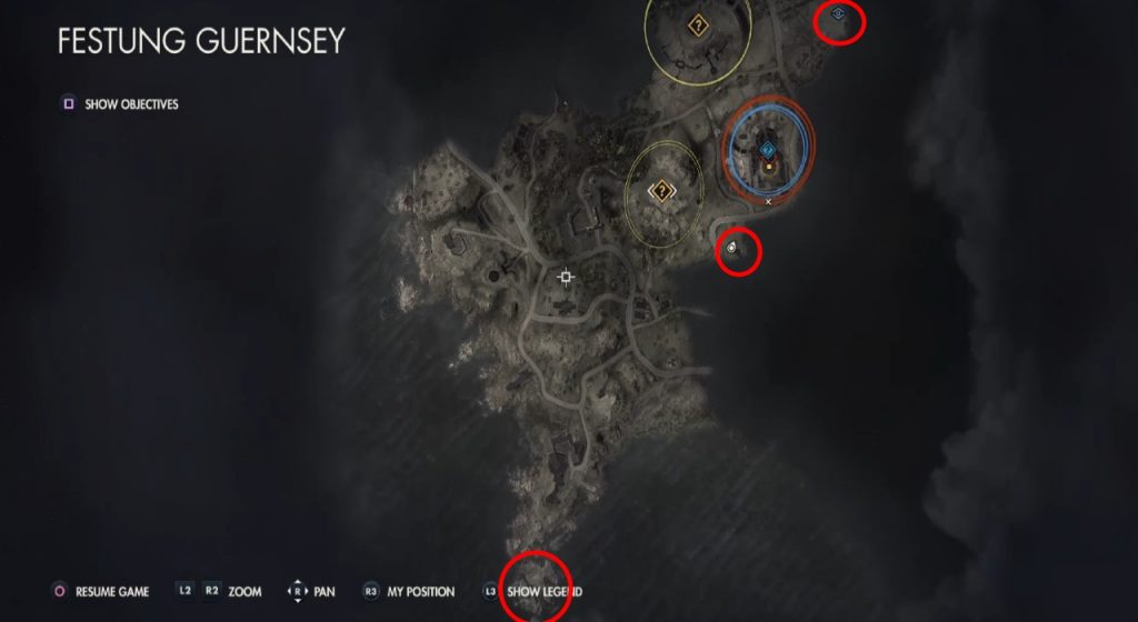 Sniper Elite 5 Mission 5 Starting Locations