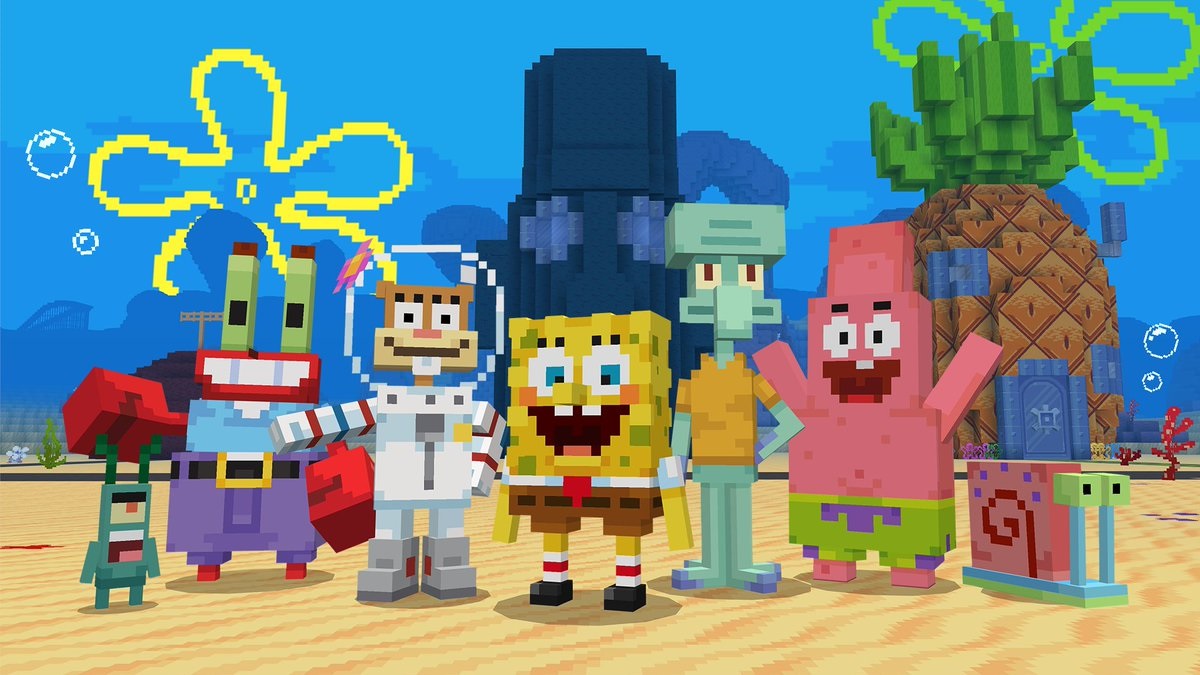 Minecraft x Spongebob DLC Releases Today, New Trailer Showcases Familiar  Faces and Bikini Bottom - Gameranx