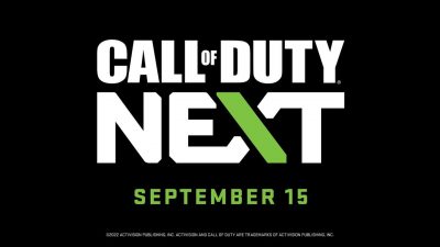 Call of duty next showcase on September 15