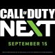 Call of duty next showcase on September 15