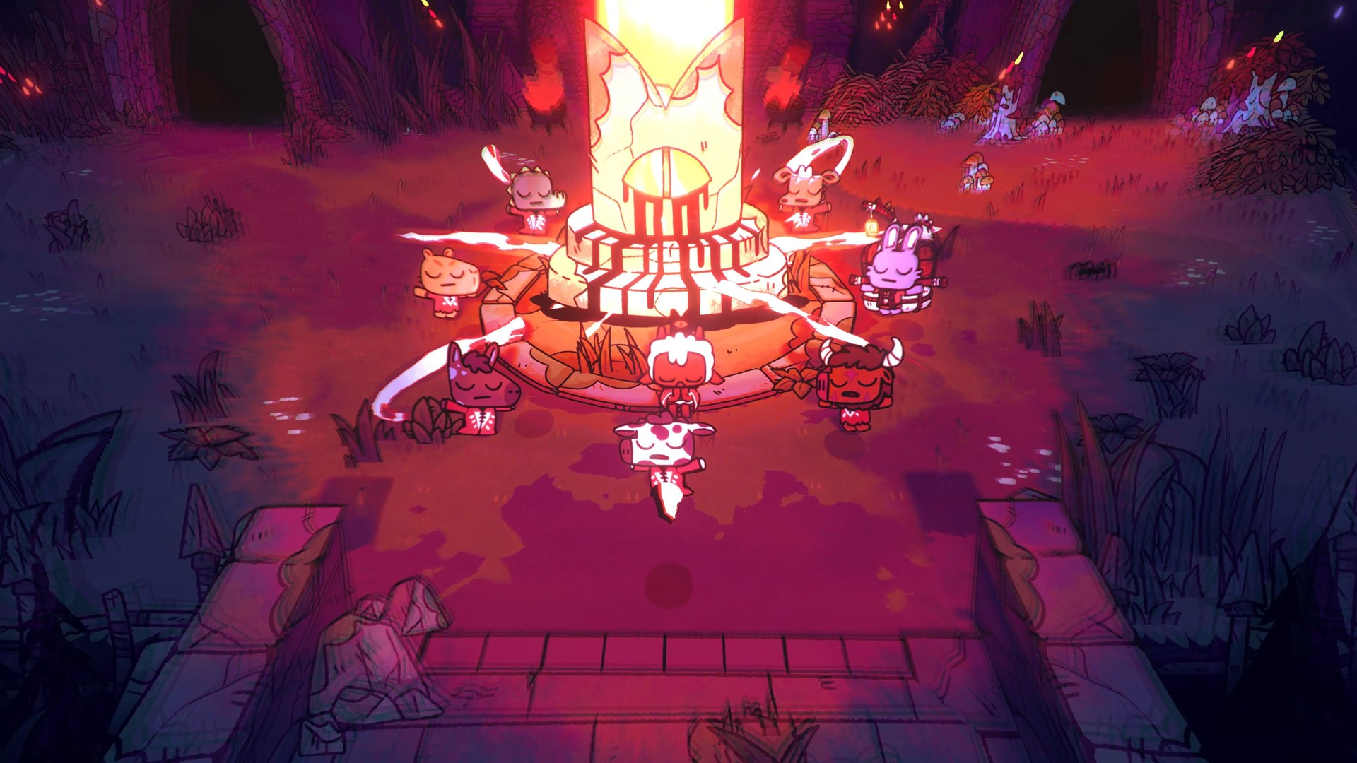 Cult of The Lamb: Blood Moon Festival Gameplay - Saving Content