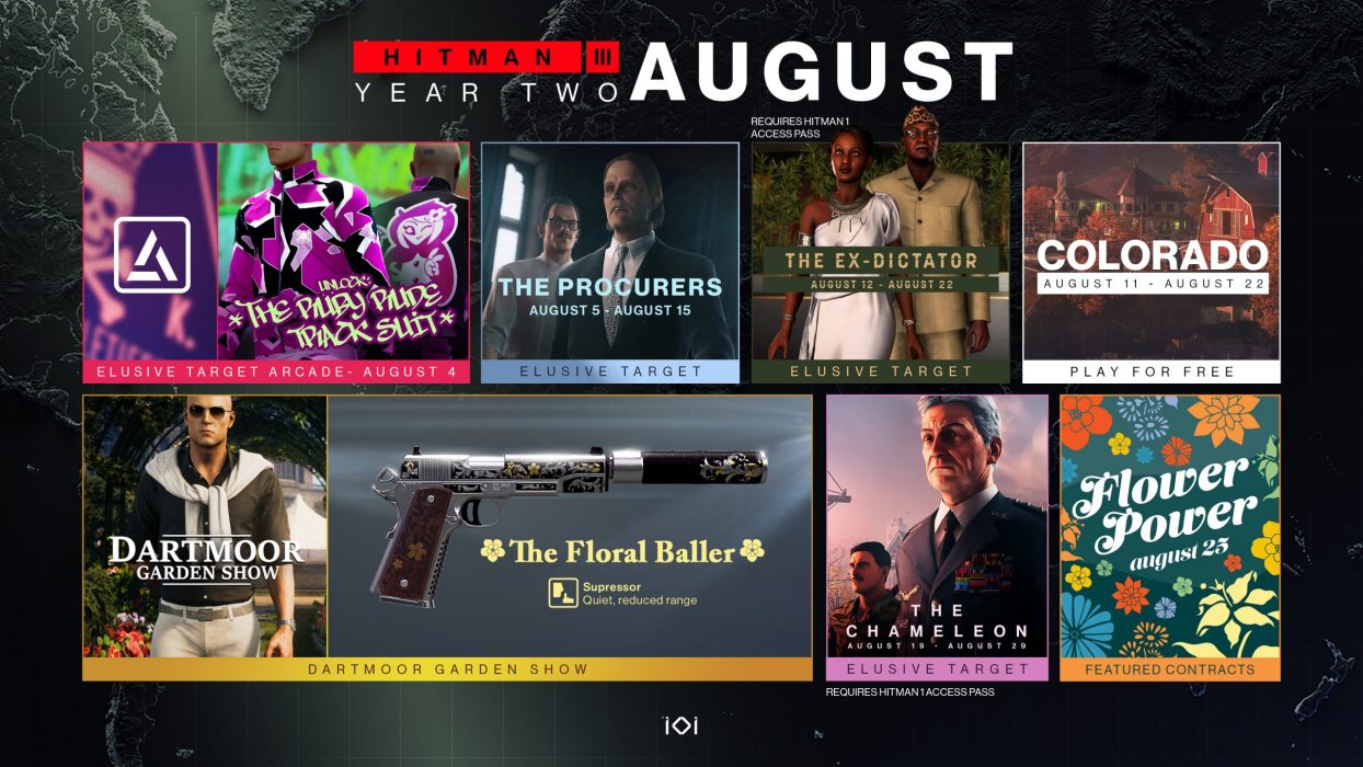 Hitman 3 Reveals July 2022 Roadmap For New Content