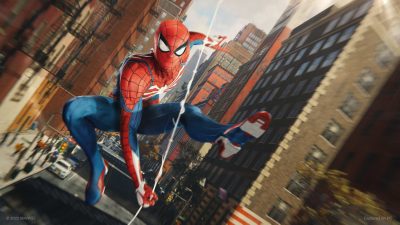 Marvel's Spider-man remastered on PC files show psn references / spider-man swinging towards the screen