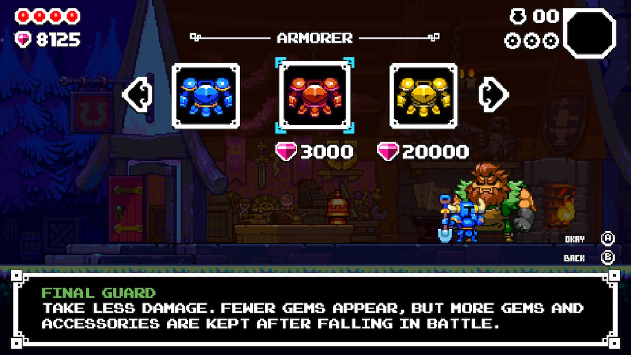 Shovel Knight Dig How To Save The Armorer Armor Upgrade Guide Gameranx