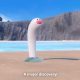 New Pokemon joining Scarlet and Violet, a tall white worm called Wiglett