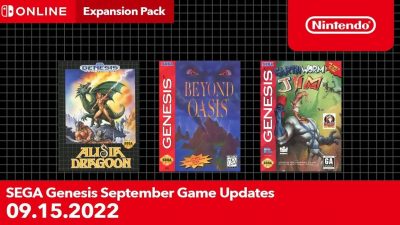 Switch Online game additions like Earthworm Jim, Beyond Oasis, and Alisia Dragoon