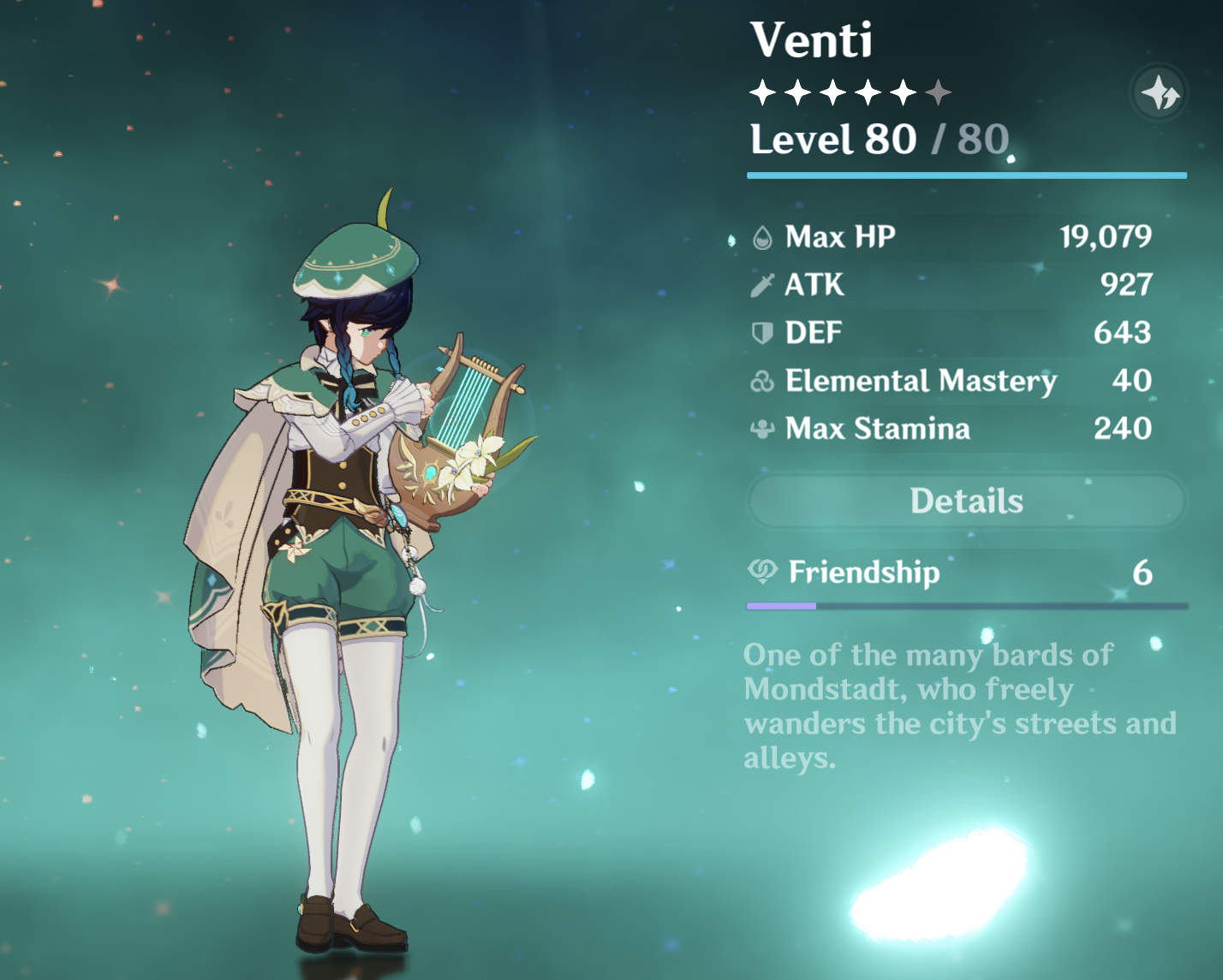 Venti Ascension and Talent Materials