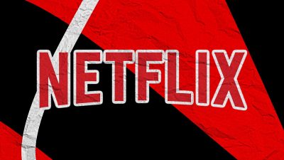 Netflix Logo with paper filter