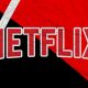 Netflix Logo with paper filter