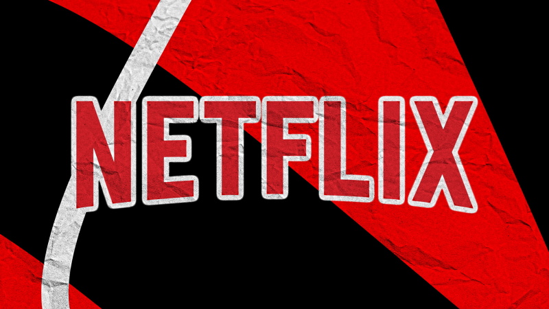 Logotipo de Netflix con filtro de papel