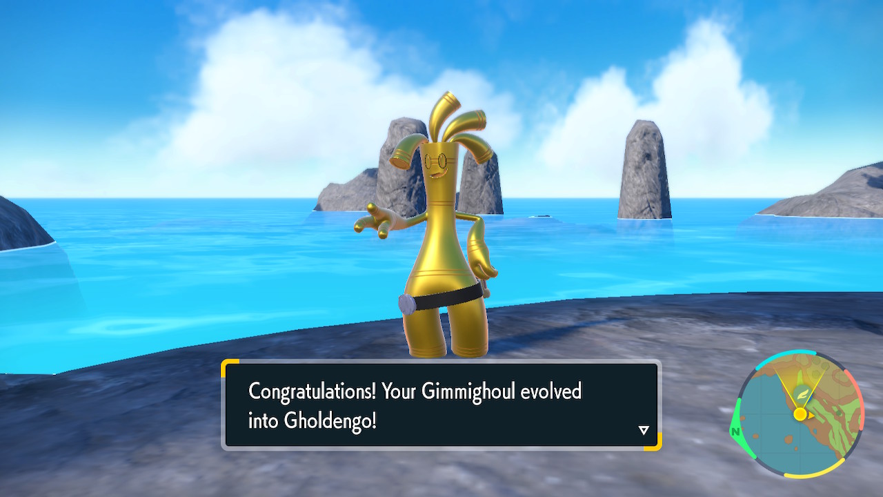 A new discovery! Gimmighoul, a Pokémon from the Paldea region