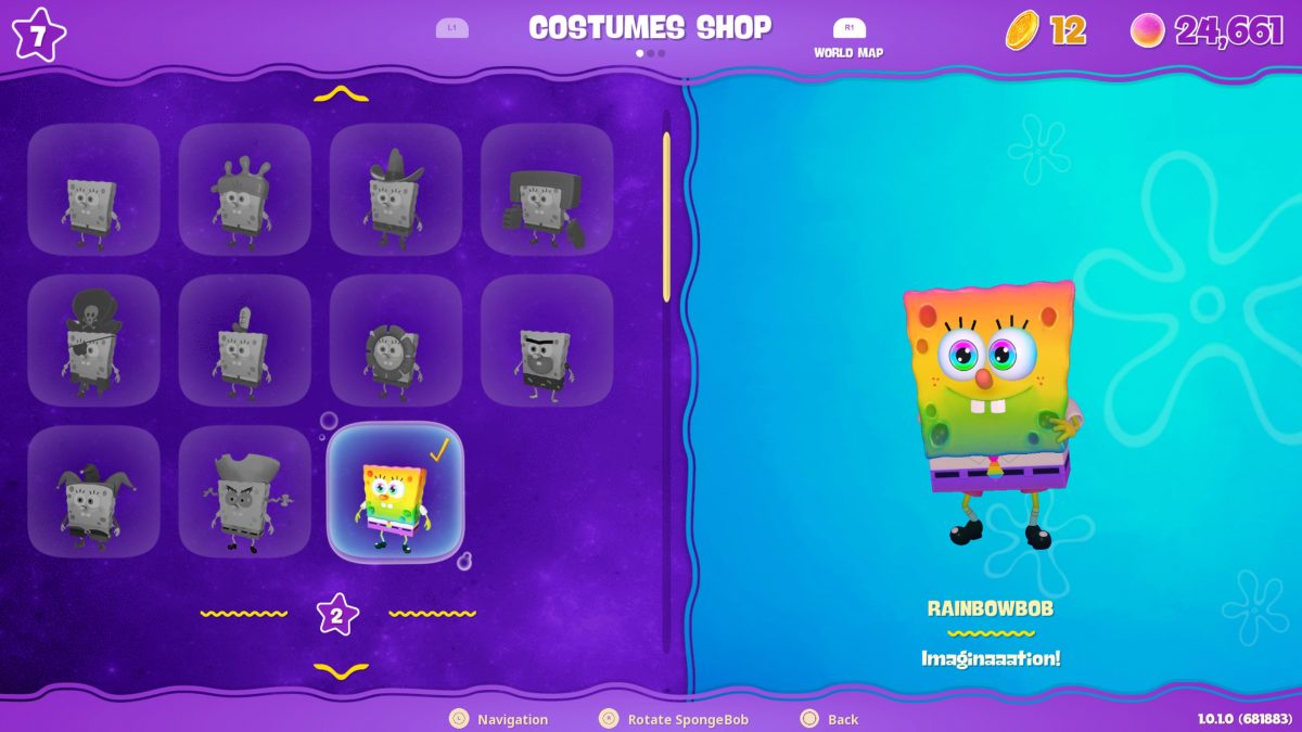 SpongeBob SquarePants: The Cosmic Shake - How To Unlock Secret Costumes ...