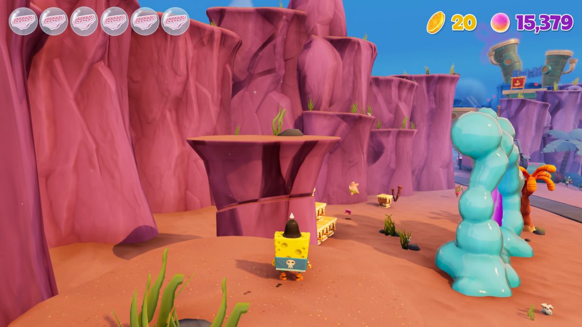 SpongeBob SquarePants The Cosmic Shake Where To Find Gold Underwear & Spatulas Upgrade