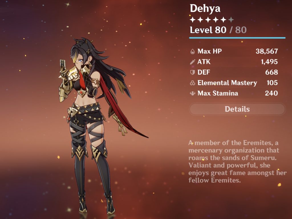Genshin Impact introduces New Character Dehya From Version 3.5