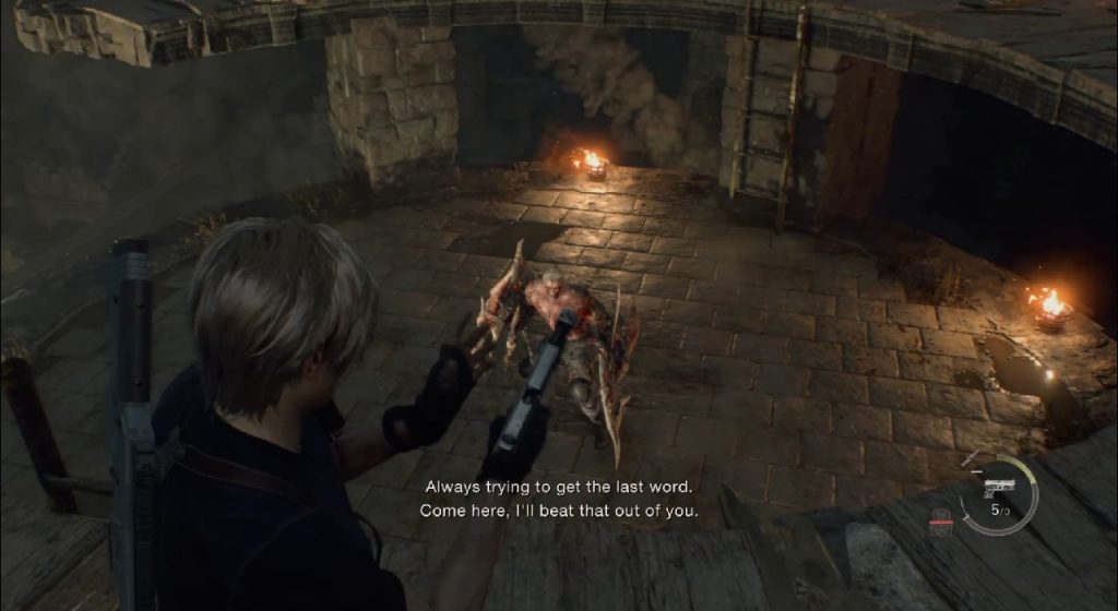 Resident Evil 4 Remake Jack Krauser Boss Fight