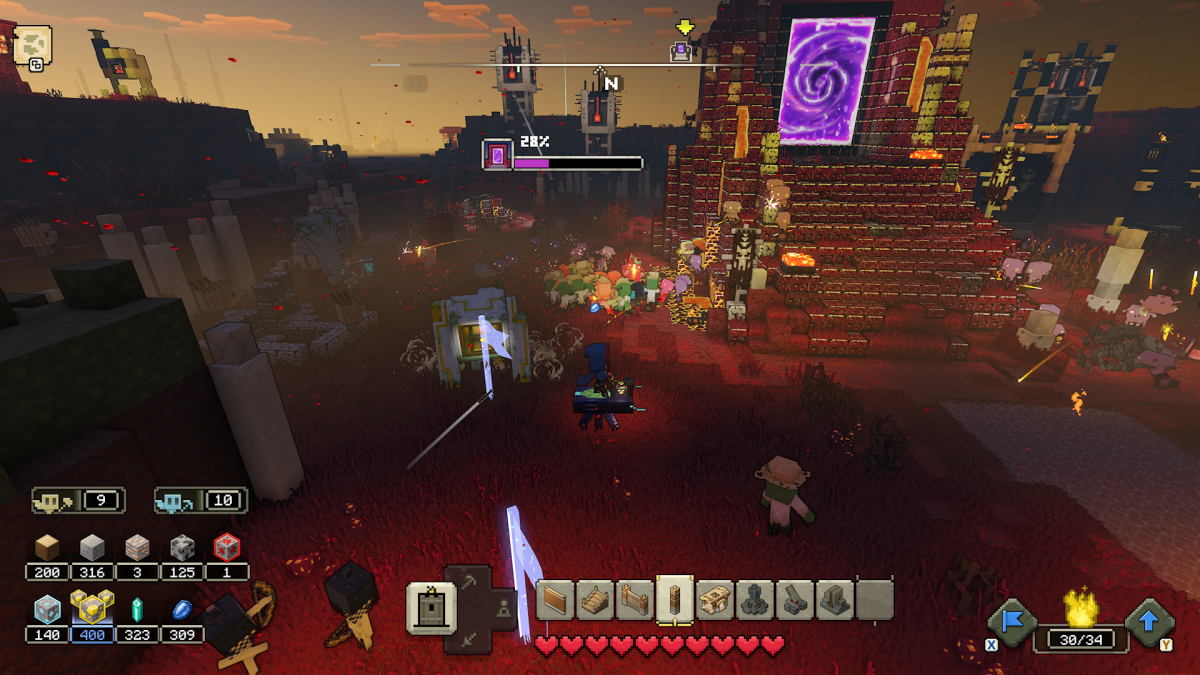 Minecraft Legends: How To Destroy Challenging Piglin Bases | Difficulty ...