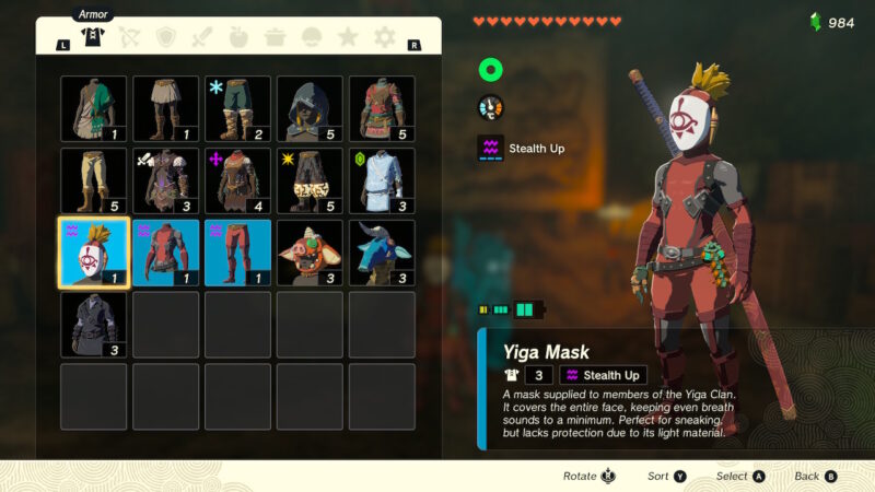 Legend Of Zelda: Tears Of The Kingdom - How To Get The Yiga Armour Set ...