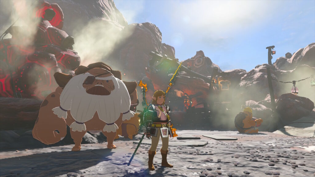 Link in Goron City in Legend of Zelda: Tears of the Kingdom