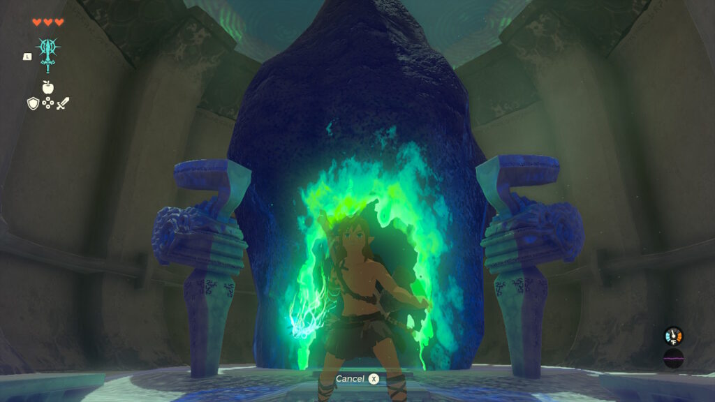 link in in isa shrine in Legend of Zelda: Tears of the Kingdom