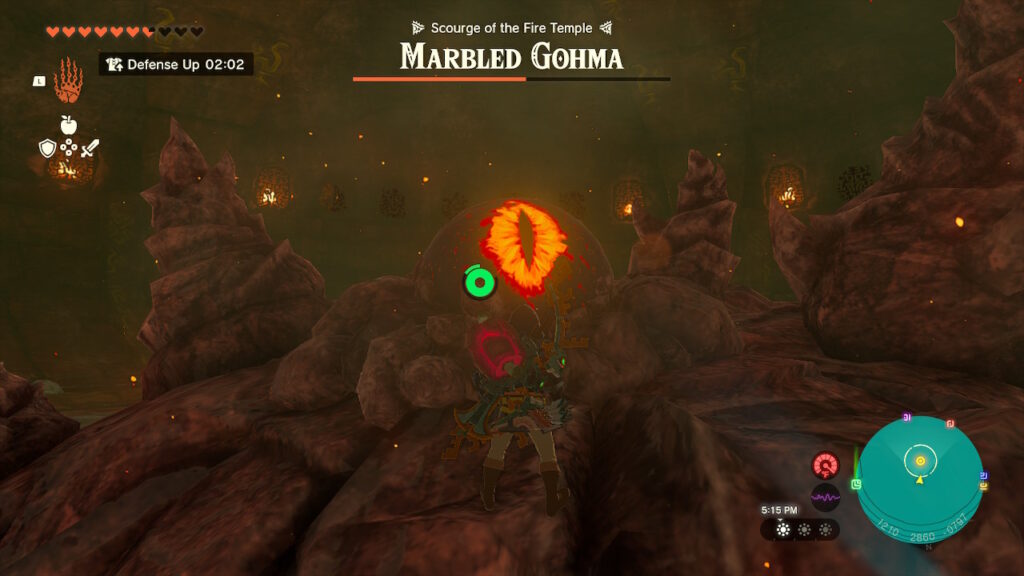 Marbelled Gohma in Legend of Zelda: Tears of the Kingdom
