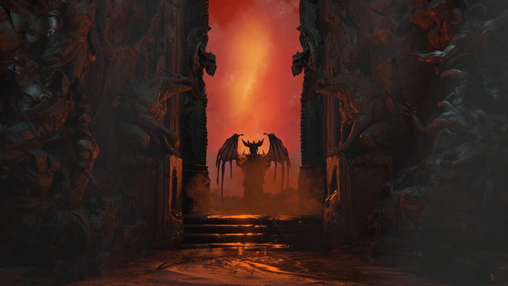 Lilith entra en el infierno en Diablo 4. 