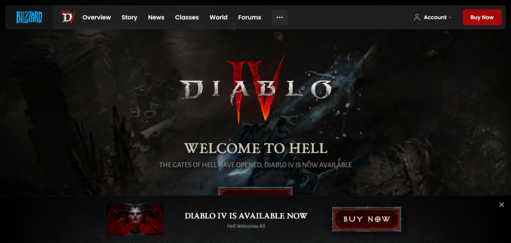 Diablo 4 official site