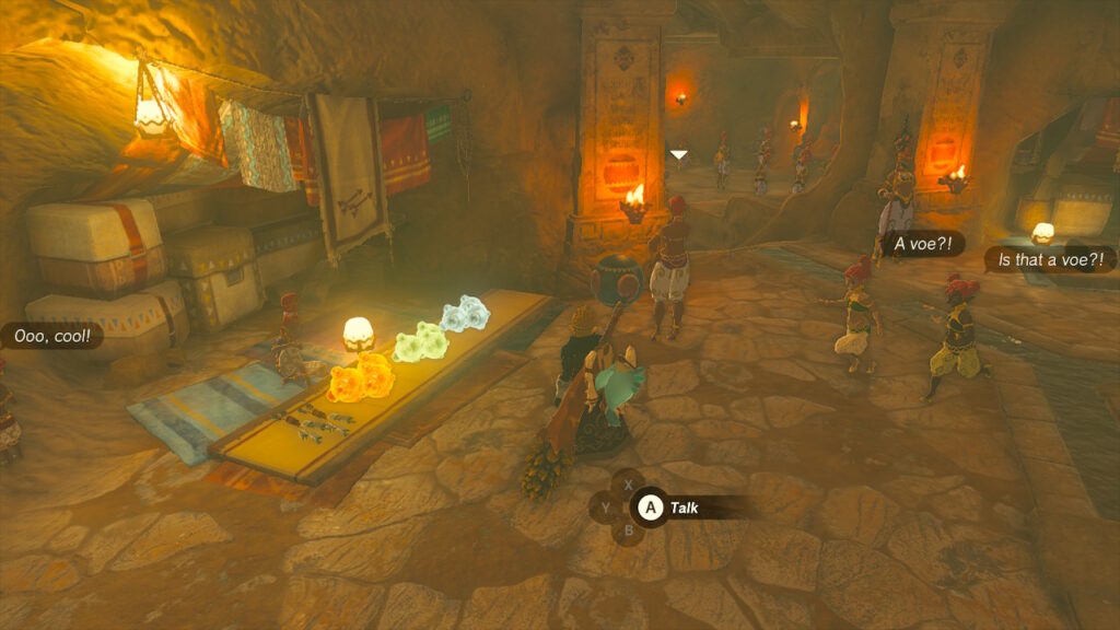 Link in Gerudo Shelter in Legend Of Zelda: Tears Of The Kingdom