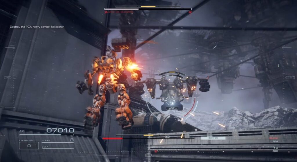 Armored core 6 hc helicopter boss fight