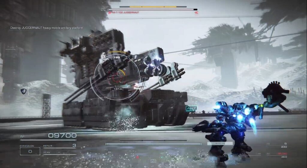 armored core 6 juggernaut boss fight