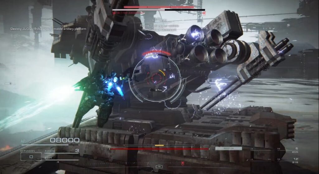 armored core 6 juggernaut boss fight