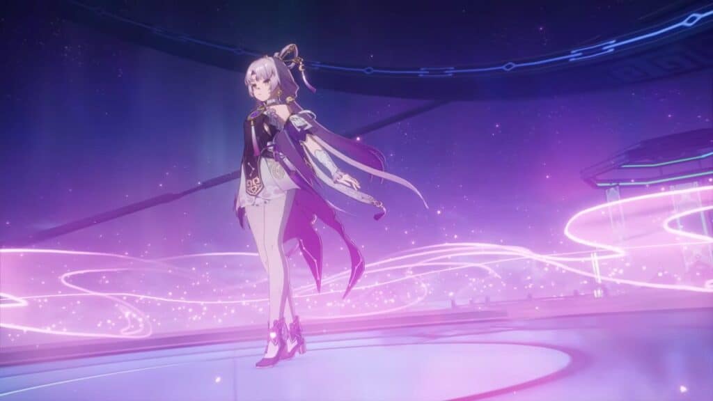 Fu Xuan within the Matrix of Prescience as it appears in the Honkai: Star Rail Fu Xuan trailer.