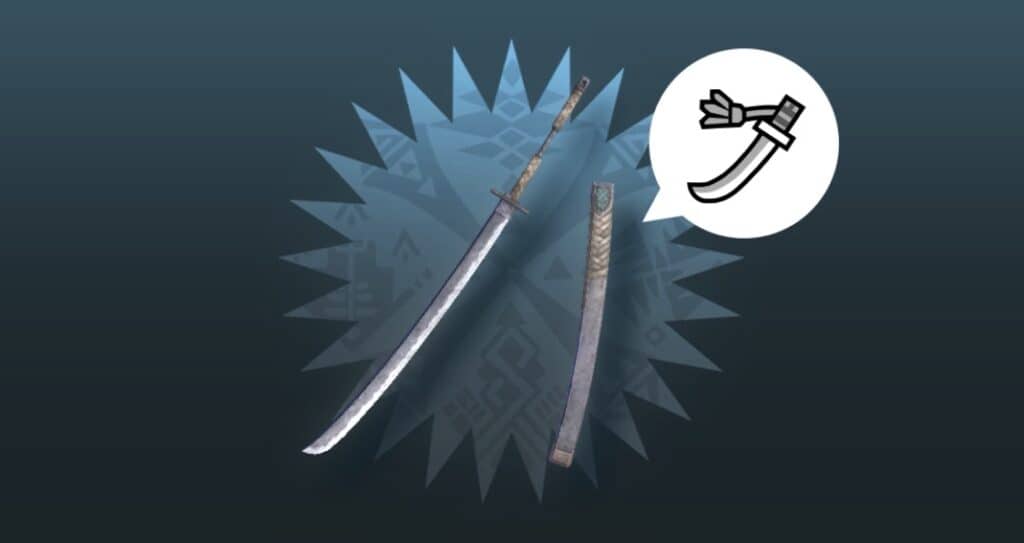 The Long Sword in Monster Hunter Now. This is the image that appears when you unlock it.