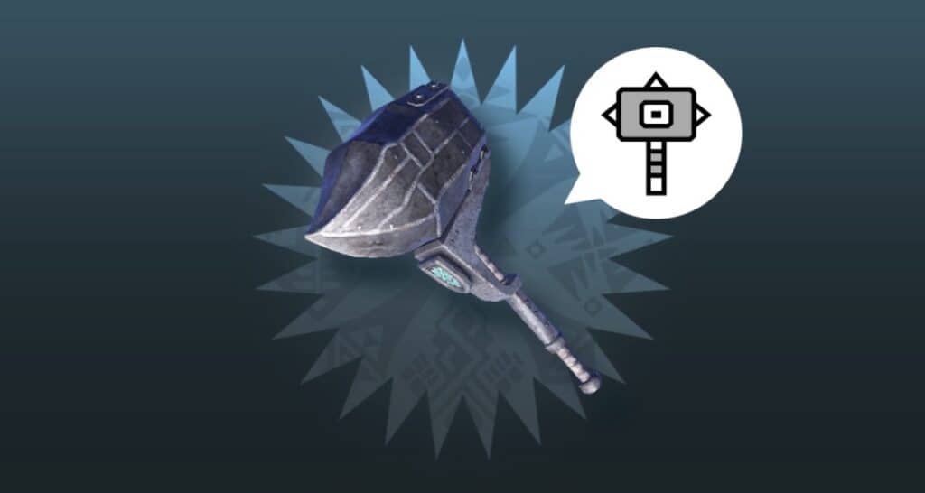 The Iron Hammer in Monster Hunter Now. This is the image that appears when you first unlock Hammers.