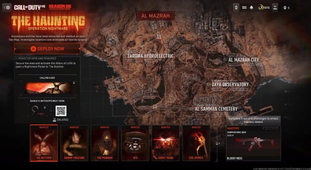 warzone haunting event
