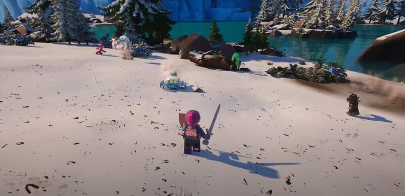 how to stay warm lego fortnite snow biome
